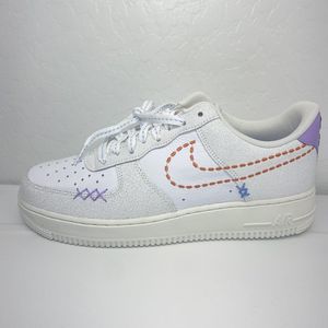 Nike Air Force 1 White Purple Orange Rare Women's Size 11 ( men’s 9.5 )